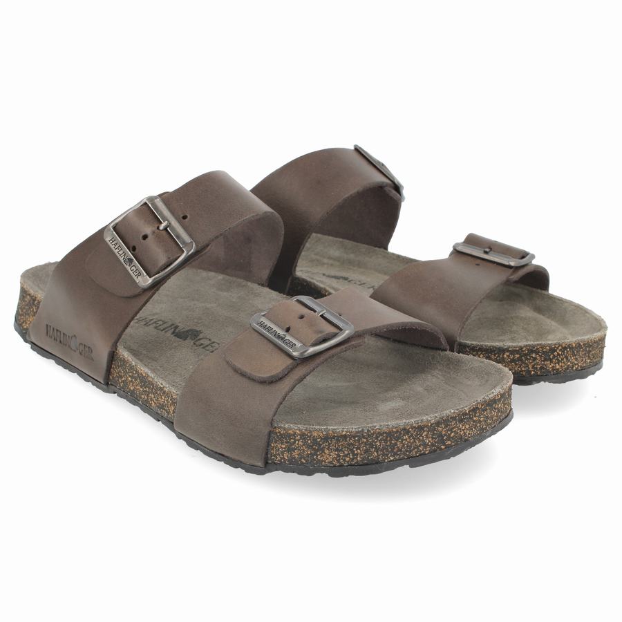 Haflinger Andrea Unlined Sandalen Herren Braun | VZP1247ZX